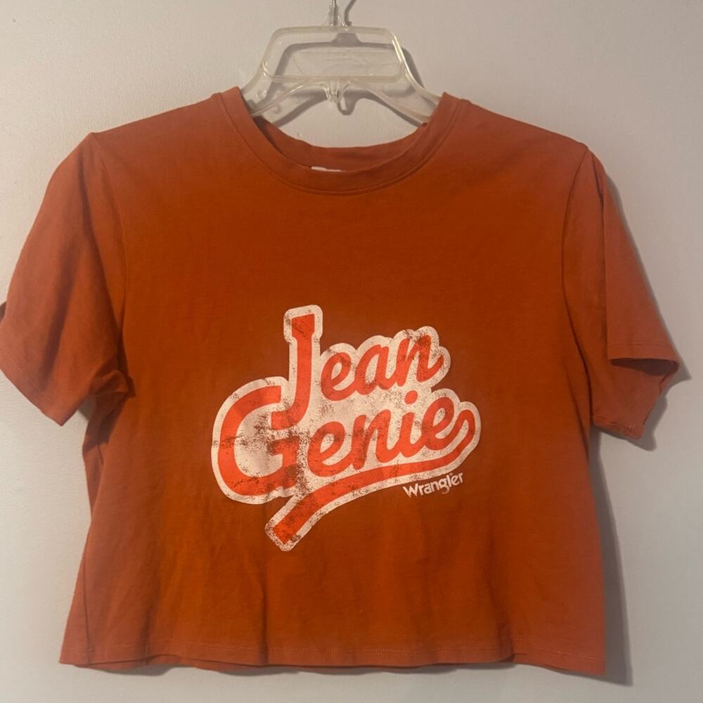 Wrangler RARE Women's Orange Crop Top size small